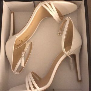 Lulu’s White Strappy Heel